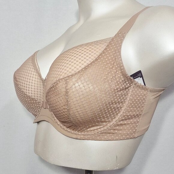 42DD Just My Size MJ1205 1205 Perfect‎ Shape Unlined T-Shirt Underwire Bra Beige - Picture 2 of 8